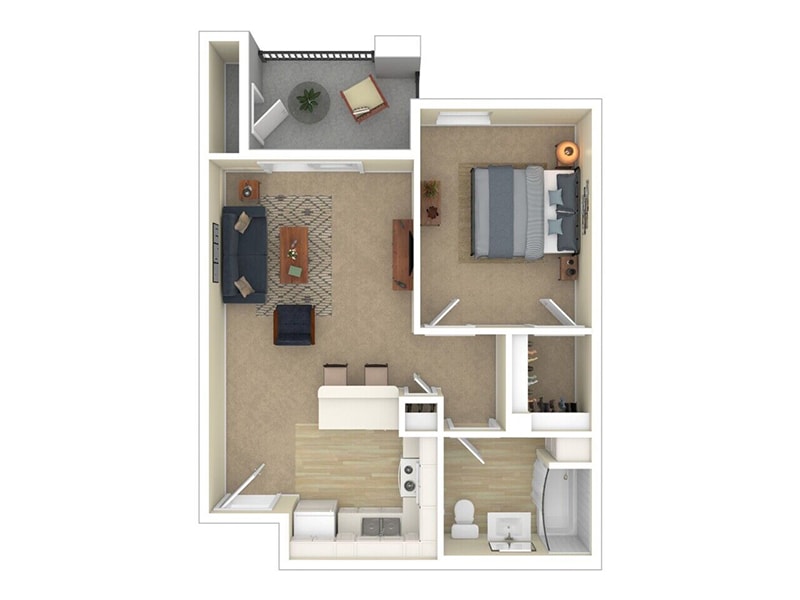 Floor Plan - 1x1