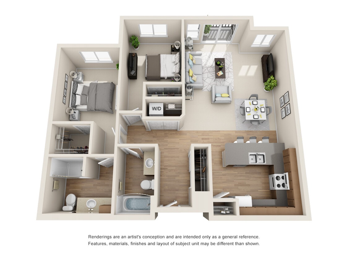 Floor Plan - 2x2 - D6