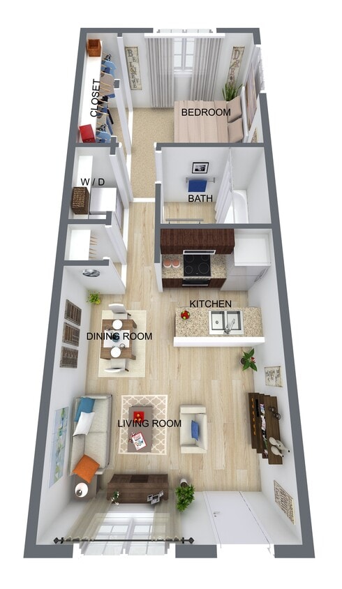 Floor Plan - 1BR