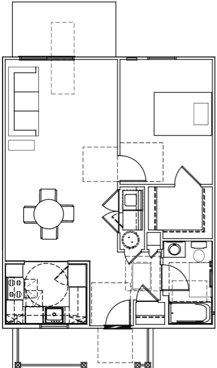 Floor Plan - 1BR