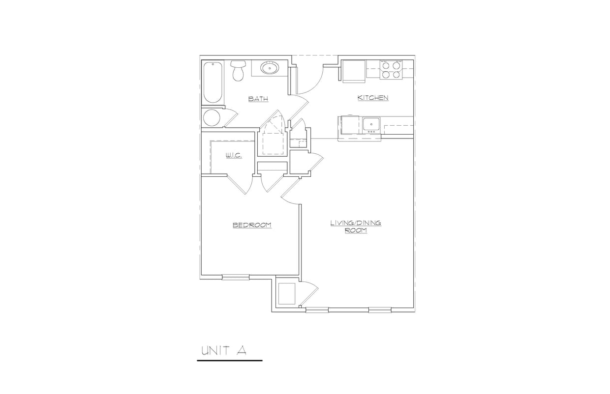 Floor Plan - One Bedroom