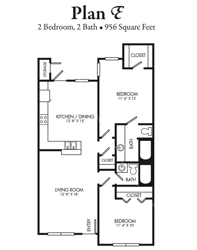 Plan E - 2 BR- B