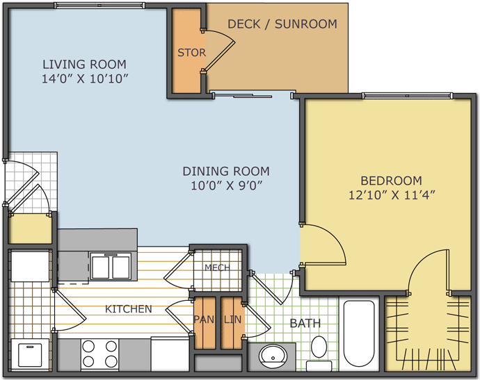 The Palmer - Asbury - 1 Beds - 1 Baths - 769 Sq. ft. - Asbury
