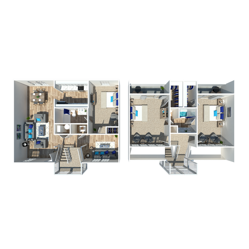 Three Bedroom Townhome - 3 Bedroom 2 Bath Townhome