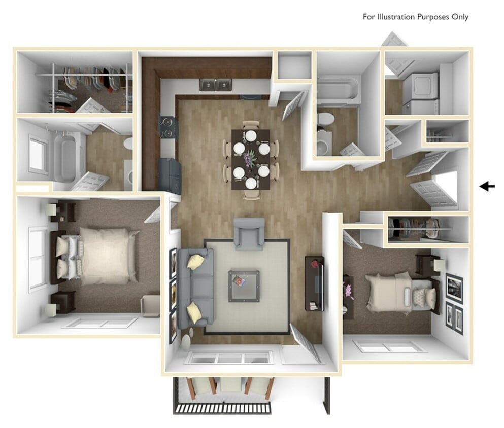 2x2 VILLAS - 2 BEDROOM 2 BATHROOM VILLA