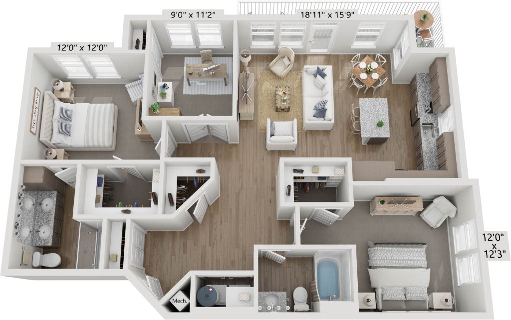 Floor Plan - B4 - Amethyst