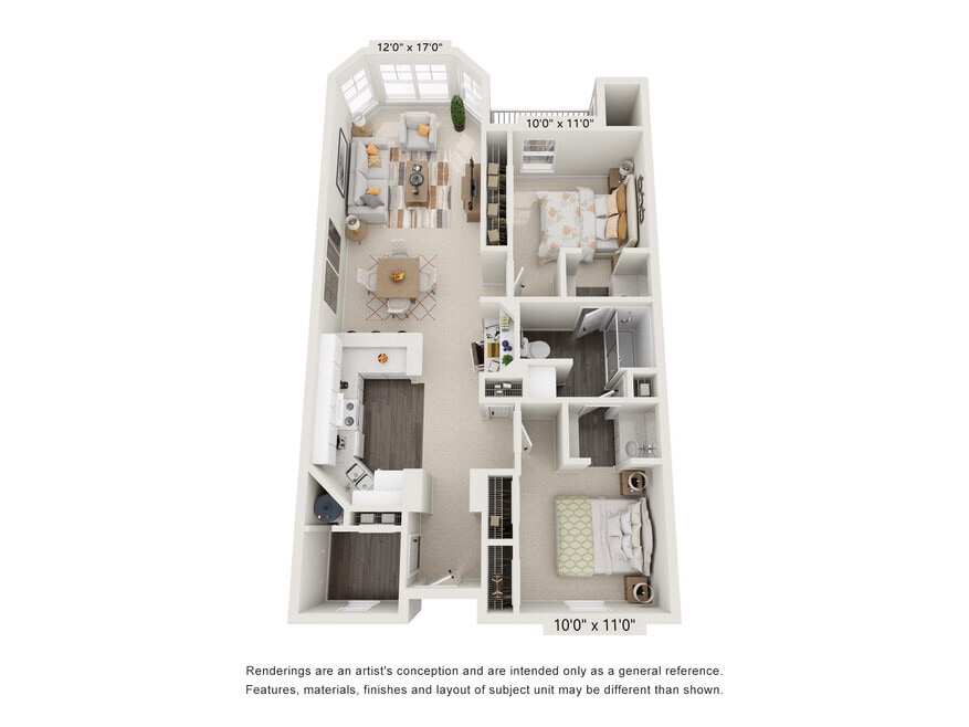Floor Plan - 2x1