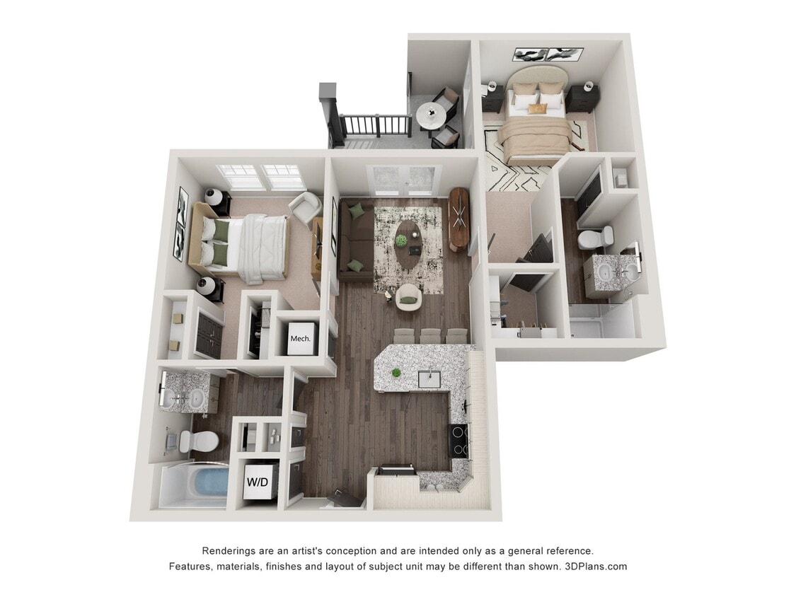 Brandon- 865 sq ft 2BR - The Brandon