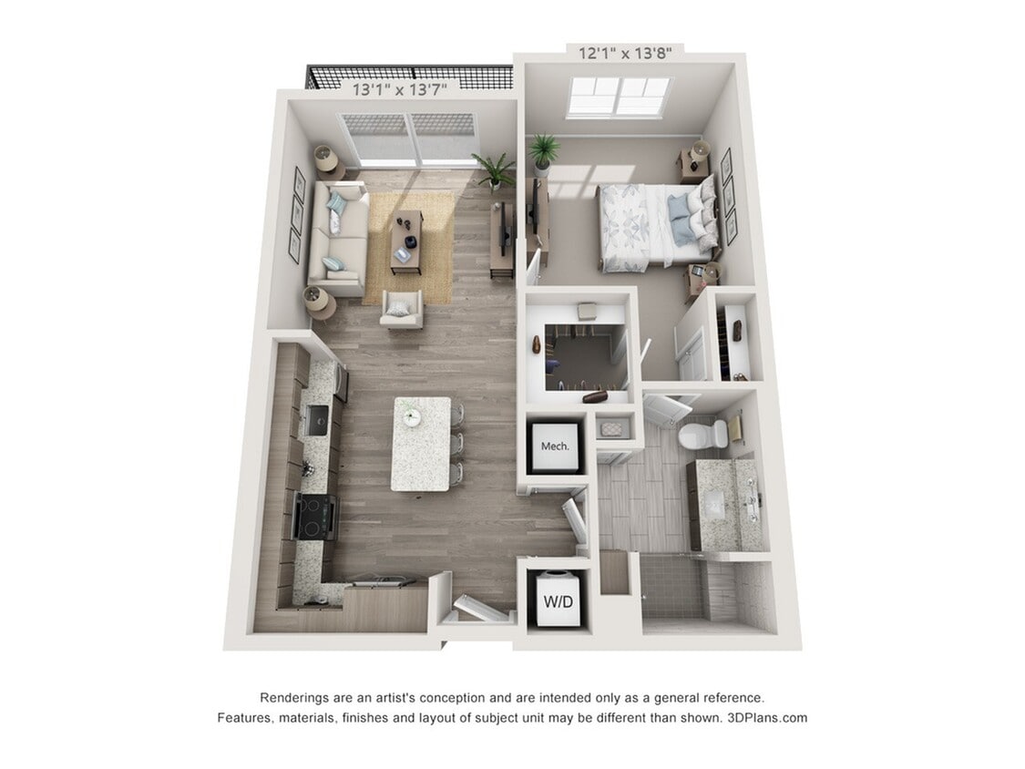 Sonata A | 1x1 | 800 sq ft - Sonata A