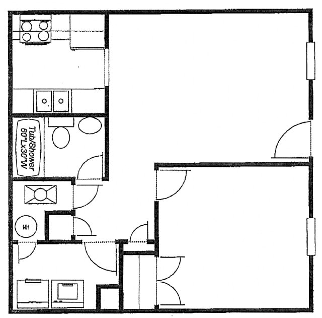1BR/1BA - Oak
