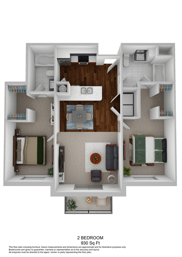 Floor Plan - 2X2 B