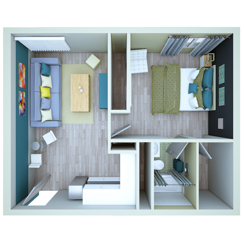 1 Bedroom A - 1 Bedroom A