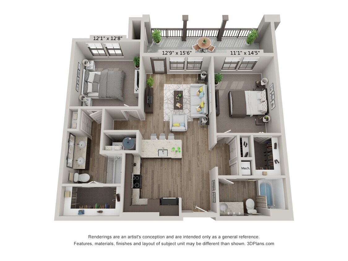 Floor Plan - B2 - Carolina