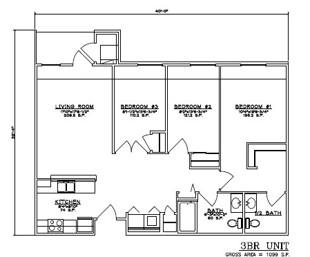 2 Bedroom Unit w/Den - 2 Bedroom Unit w/Den