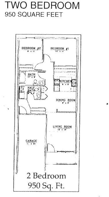 2BR/1.5BA - 2 Bed 1.5 Bath - Phase I