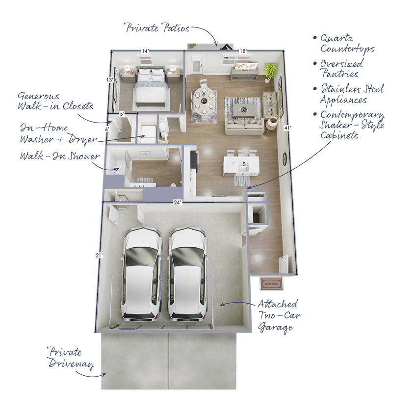 Floor Plan - The Haven - ADA