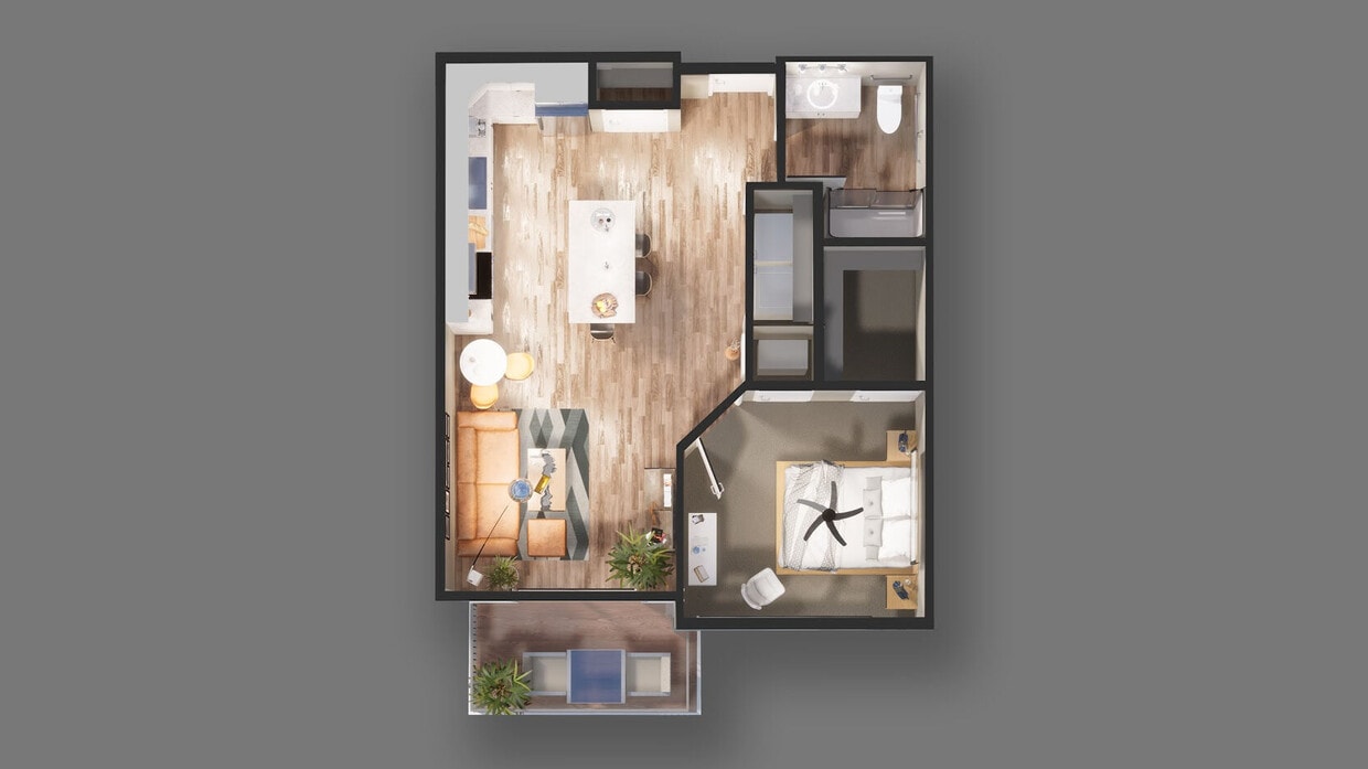 Floor Plan - 1x1APT