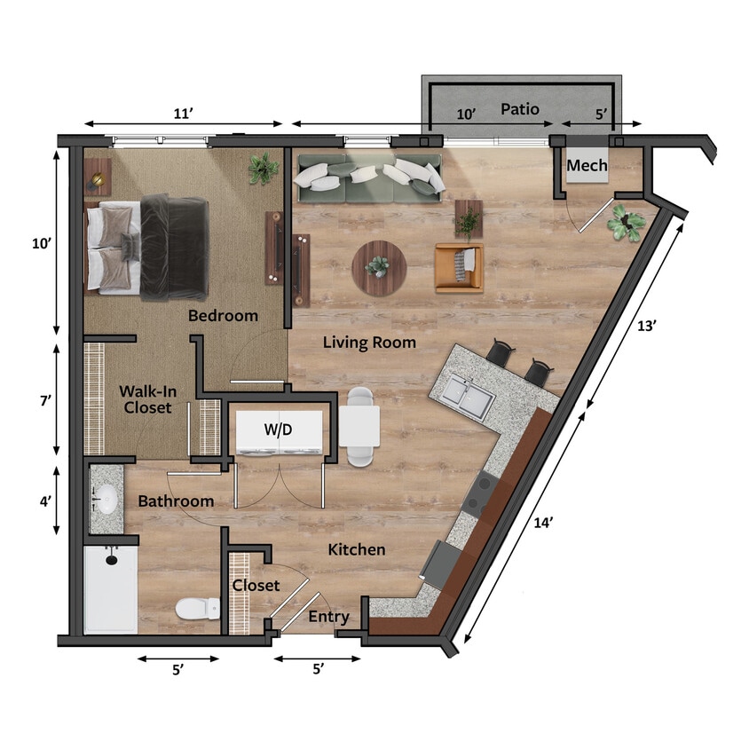 Floor Plan - Columbine (A3)