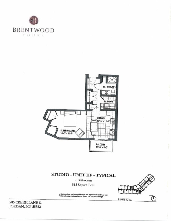 Studio-Unit EF - Typical - Studio