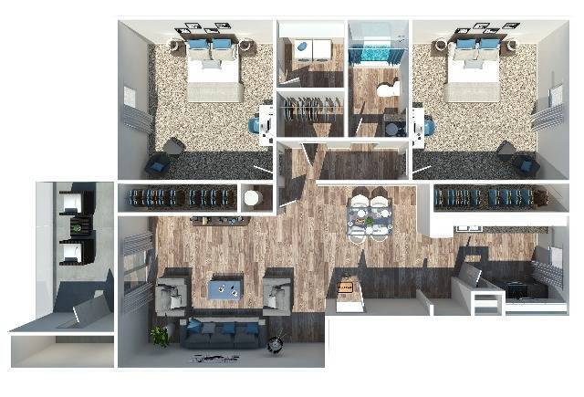 Two Bedroom | One Bathroom - 2 Bedroom 1 Bath