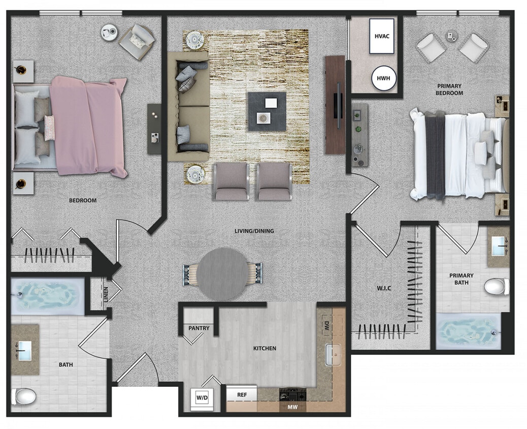 Floor Plan - 2 Bedroom II