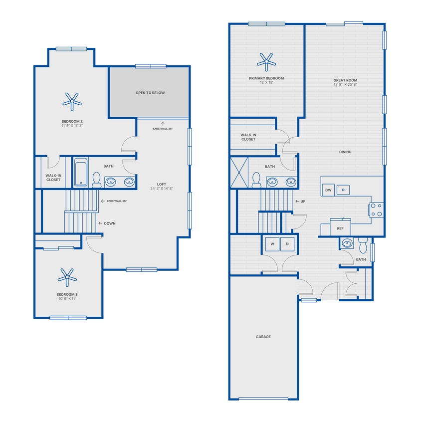 Kiawah floor plan The Village at Compass Pointe - Kiawah