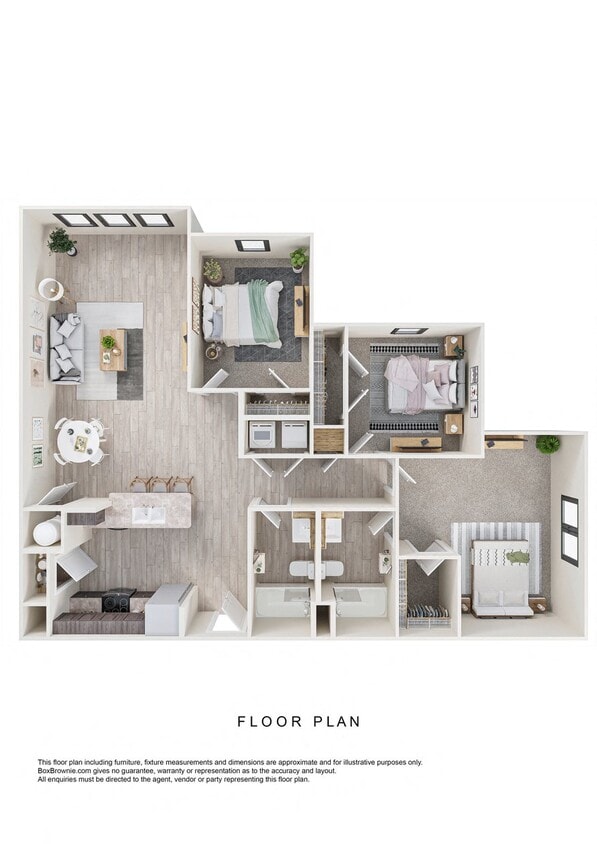 Floor Plan - 3-Bedroom 