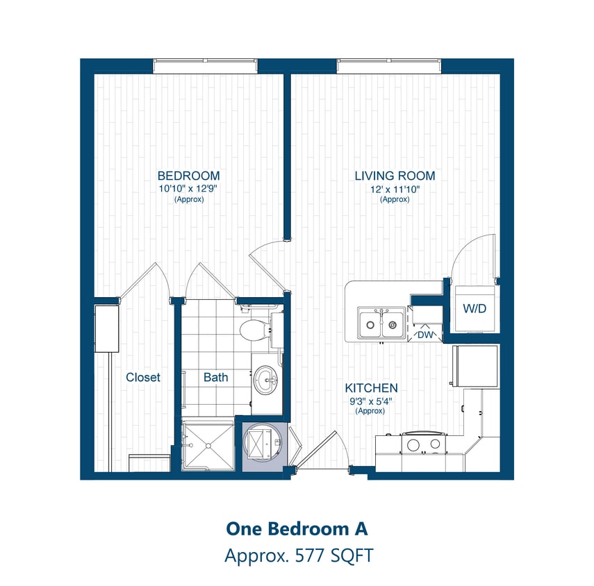 Floor Plan - 1-Bed A