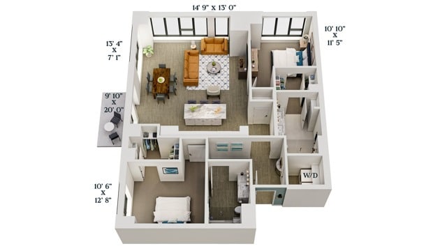 TH5 | 2x2 | 1277 sq ft - TH5