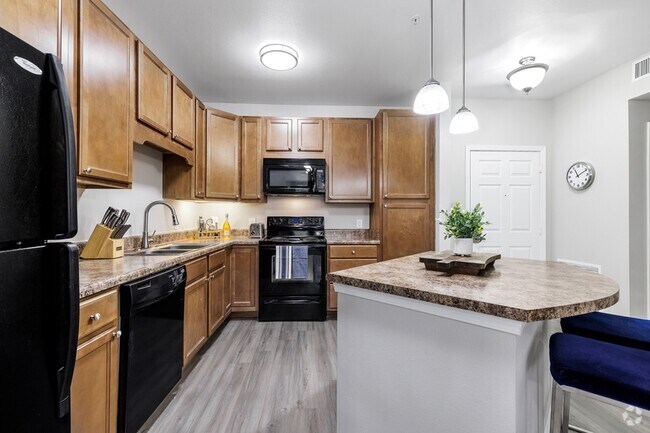 Full Kitchen with island - Overture Ridgmar 55+ Active Adult Apartmen... Rental