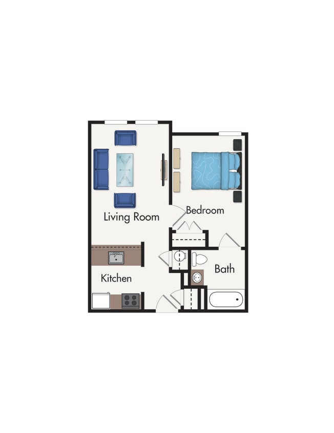 Floor Plan - One bedroom