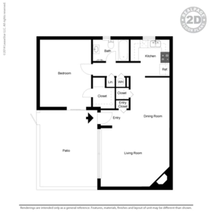 1BR/1BA - One Bedroom One Bath Deluxe