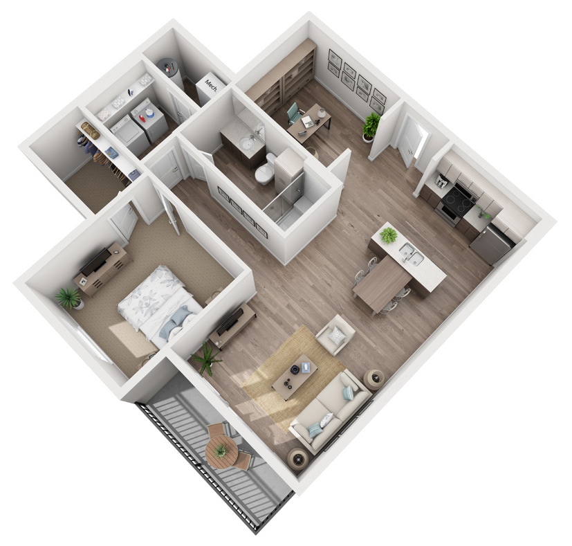 Plan-Crescendo-A6.jpg - One Bedroom