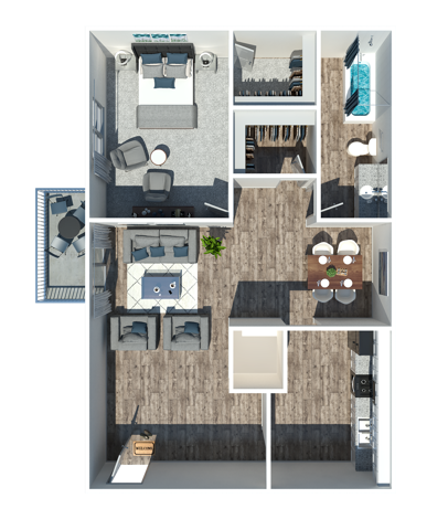 One Bedroom B - One Bedroom B