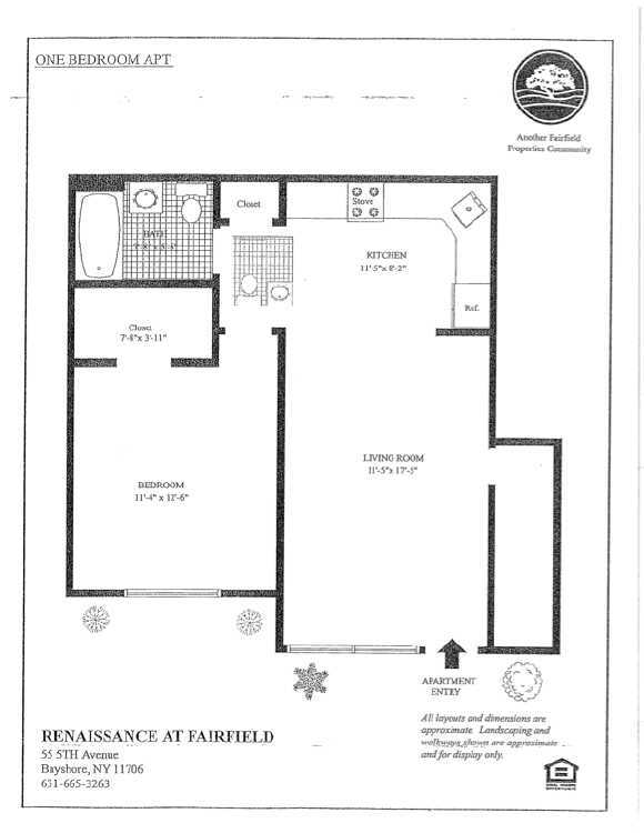 Floor Plan - One Bedroom