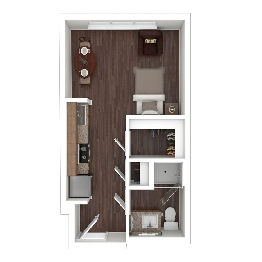 Floor Plan - Junior Suite 50% AMI