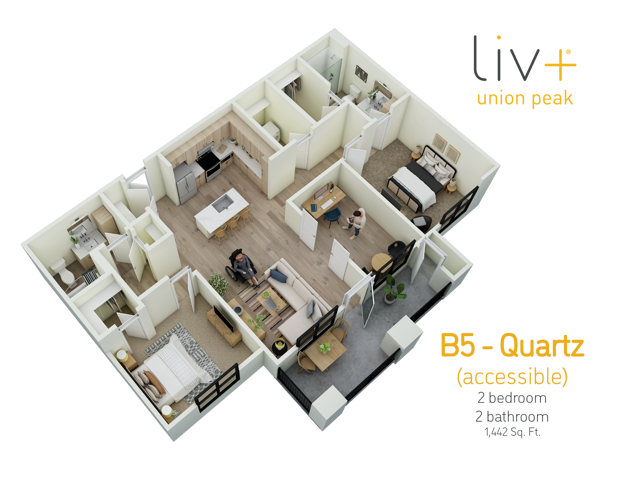 Quartz Accessible Floor plan - Quartz Accessible