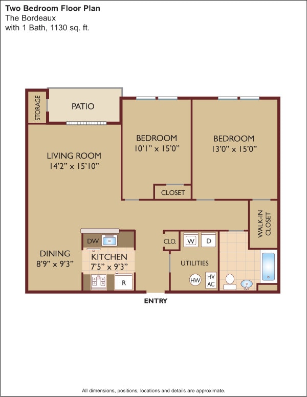 Floor Plan - $2.29/sq.ft. - The Bordeaux