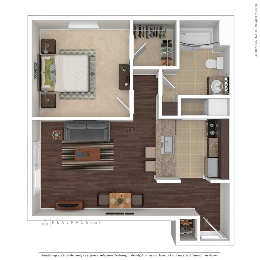Floor Plan - 1 BEDROOM