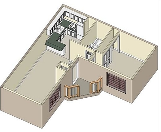 1BR/1BA - One bedroom