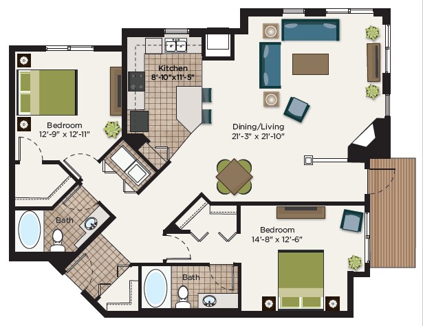 Floor Plan - The West Seventh