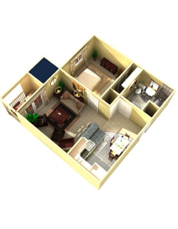 Floor Plan - One Bedroom