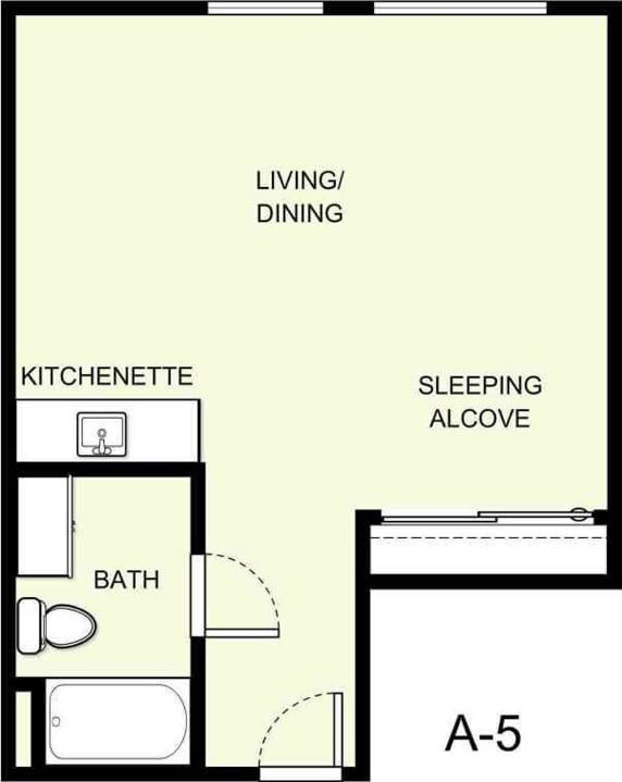 Floor Plan - A-5 Includes all meals & housekeeping