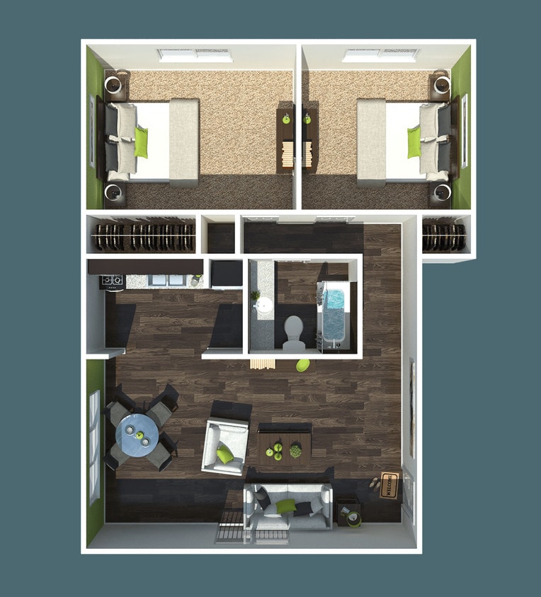 Floor Plan - 2 Bedroom C