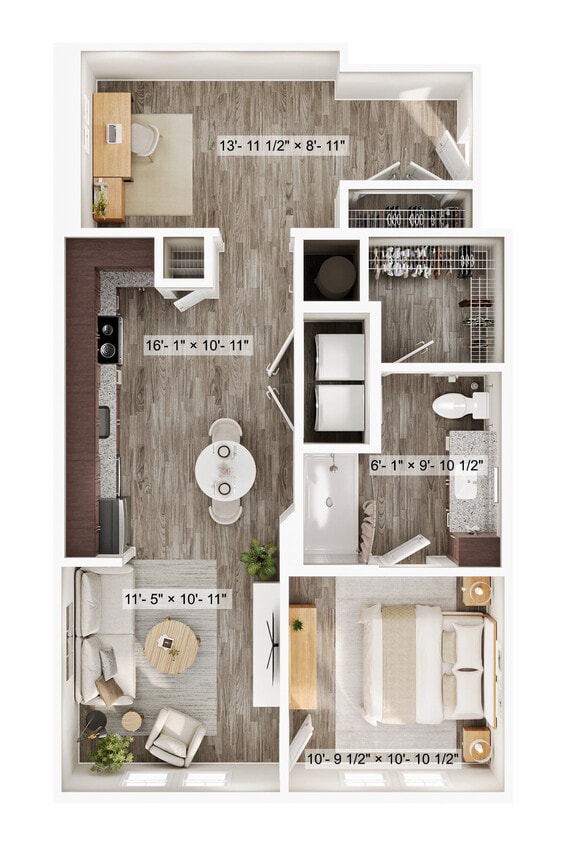 Floor Plan - 1/1 Current