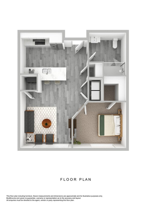 Floor Plan - 1X1-DV