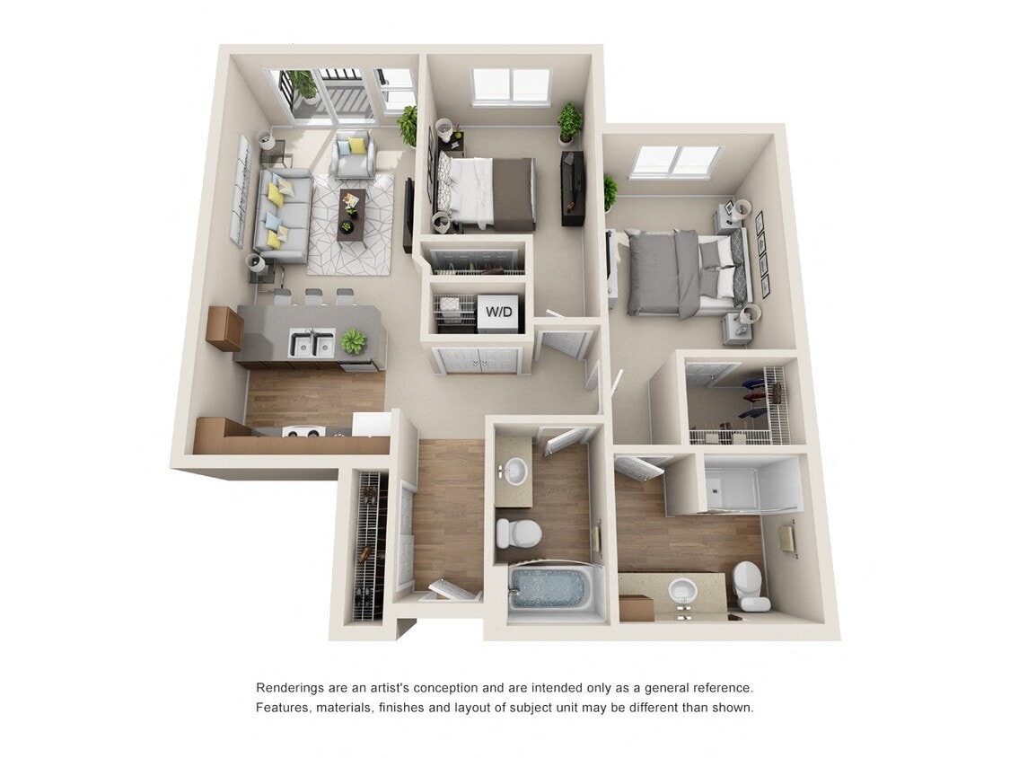 Floor Plan - 2x2 - D1