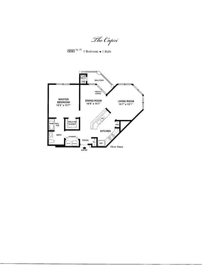 Floor Plan - $3.60/sq.ft. - Capri