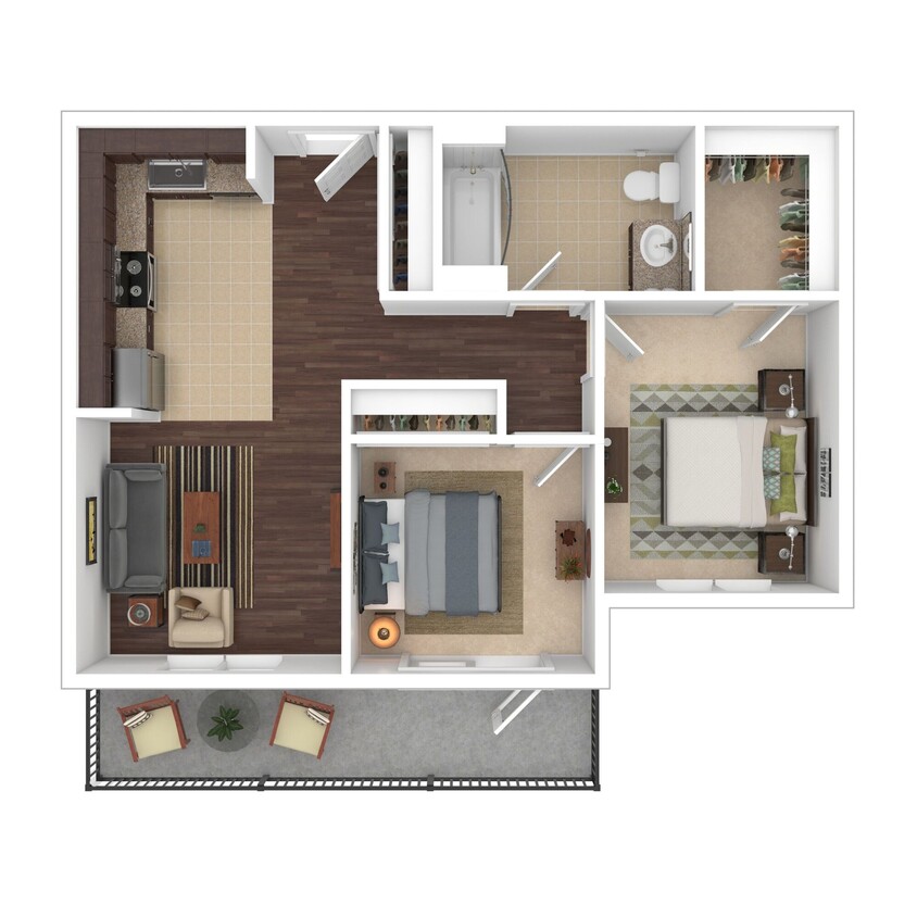 Floor Plan - Two Bedroom