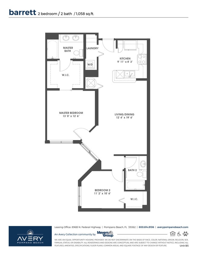Floor Plan - b5-2x2 Barrett